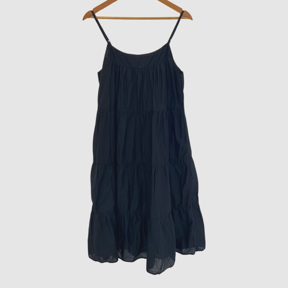 Nation LTD Felicity Voluminous Sundress in Jet Black Dress Size M ($220)
